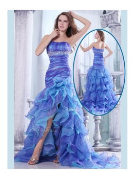 Hot Sale Column Sweetheart High Low Beading and Ruffled Layers Prom Dresses Hot Sale Column Sweetheart High Low Beading and Ruffled Layers Prom Dresses