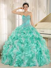 2013 Quinceanera Dress Apple Green Beaded Ruffles 2013 Quinceanera Dress Apple Green Beaded Ruffles