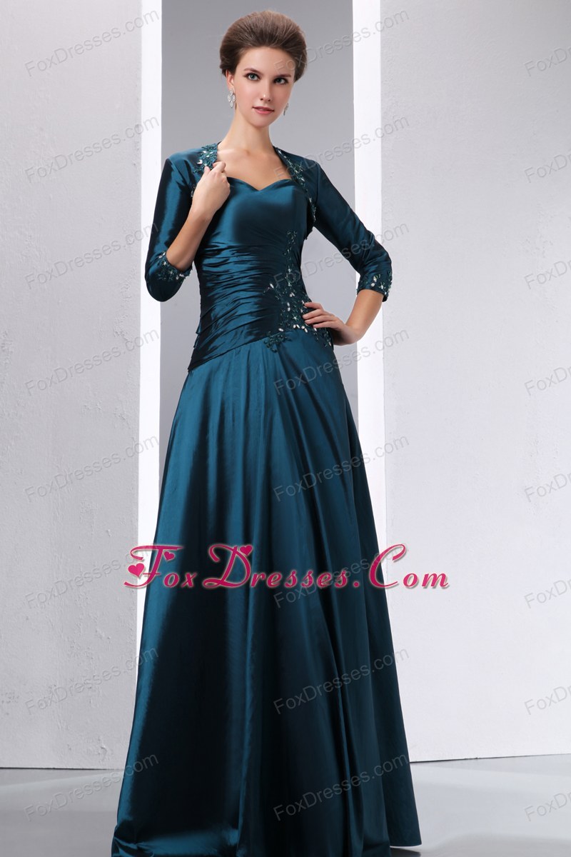 dark teal mother of the bride dresses